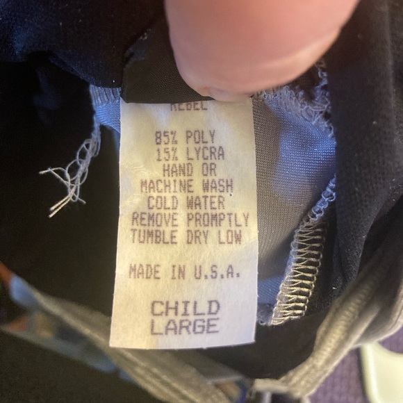 New, Unworn Rebel Grey and Silver Velvet Ice Skating Costume - Picture 5 of 6